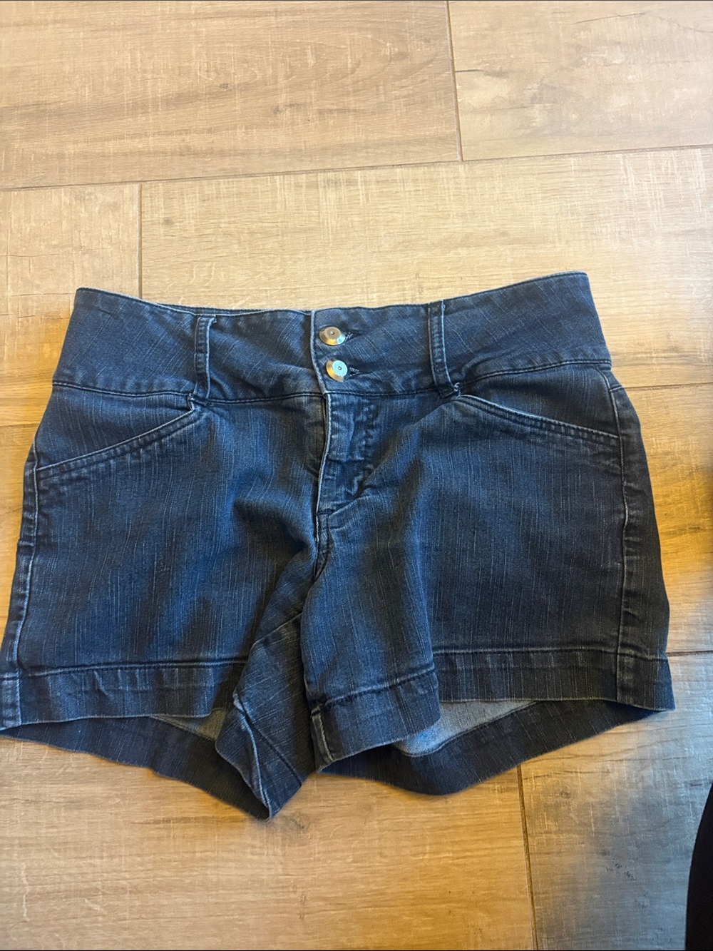 Women's Dark Blue Denim Shorts
